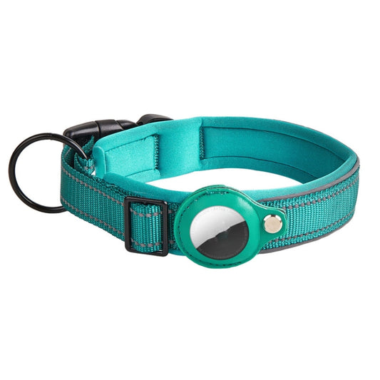 For AirTag 2nd Gen / AirTag 1st Gen Tracker Dog Collar Neoprene Lining Reflective Pet Collar, S, M, L, XL