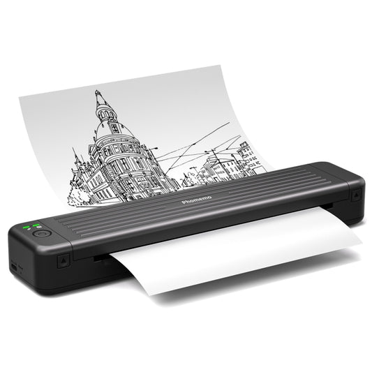 Phomemo P831 Bluetooth Portable Thermal Transfer Printer Support A4 / Letter / A5 / B5 Plain Paper Printing, Black, Pink, Blue, White, Green