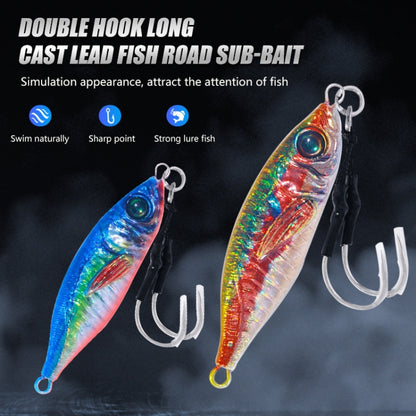 10 couleurs / Ensemble HENGJIA Plaque de fer Leurre souple Poisson-plomb Pêche à la traîne Lente Leurre de pêche en mer, 30g, 40g, 60g, 80g