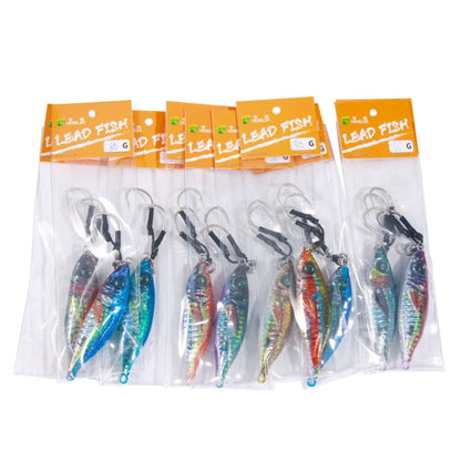 10 couleurs / Ensemble HENGJIA Plaque de fer Leurre souple Poisson-plomb Pêche à la traîne Lente Leurre de pêche en mer, 30g, 40g, 60g, 80g