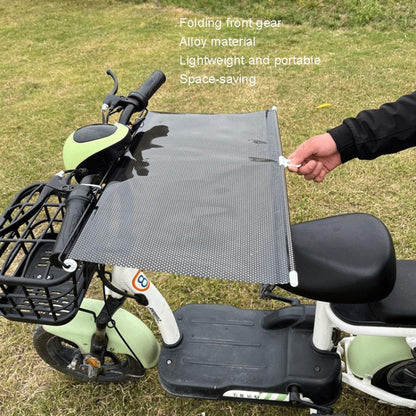 Electric Bike Telescopic Sunshade Rain Shield Motorcycle Rain Cover, 58 x 125cm Silver, 50 x 125cm Silver, 45 x 125cm Silver, 58 x 125cm Black, 50 x 125cm Black, 45 x 125cm Black