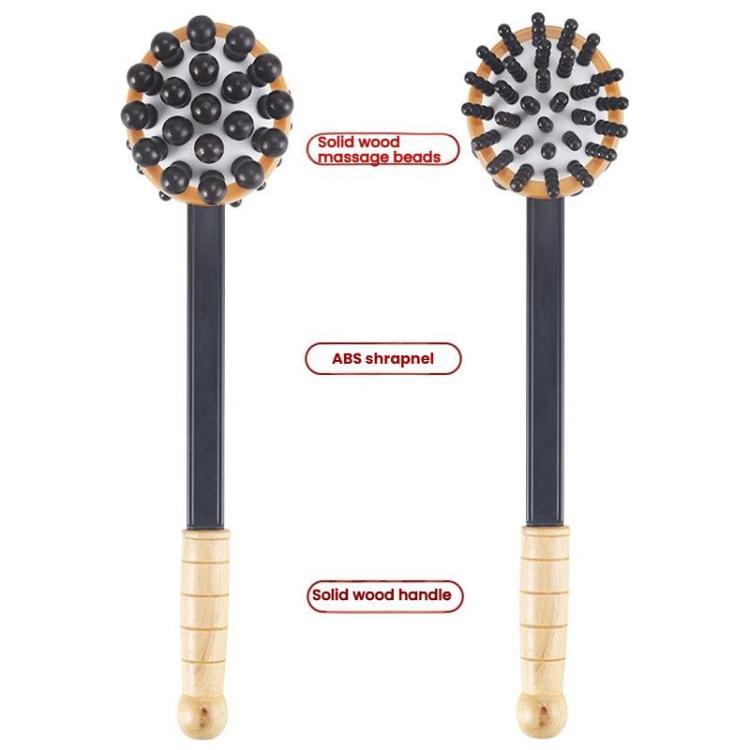 Handheld Knocking Fitness Hammer Double Head Meridian Massage Hammer, Round