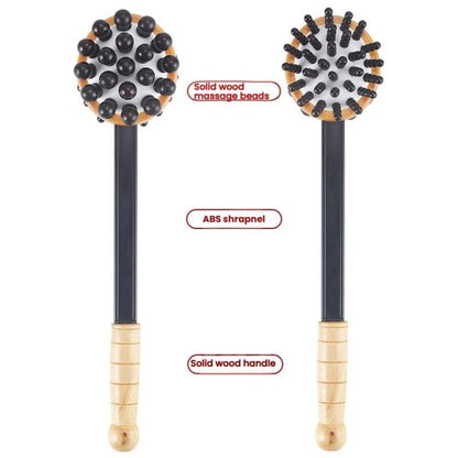 Handheld Knocking Fitness Hammer Double Head Meridian Massage Hammer, Round