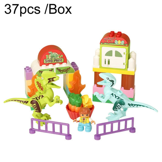 Jeu de construction de dinosaures pour enfants, gros blocs de construction, jouets à assembler pour la maison, 294 (37 pièces/boîte), A16 (39 pièces/boîte), 424 (39 pièces/boîte), A10 (49 pièces/boîte), 213 (40 pièces/boîte)