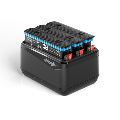 Pour Insta360 X4 AMagisn Chargeur de batterie, station de charge pour accessoires de caméra, pour Insta360 X4