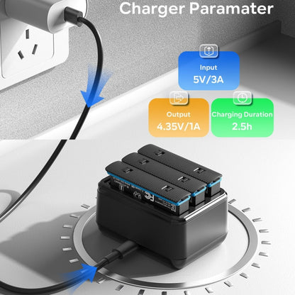 Pour Insta360 X4 AMagisn Chargeur de batterie, station de charge pour accessoires de caméra, pour Insta360 X4
