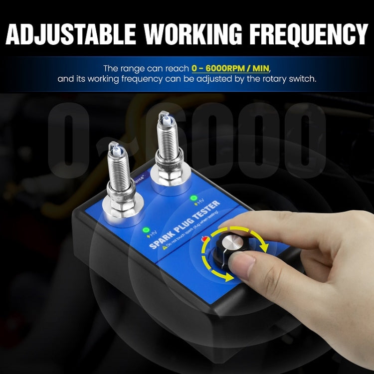 OBDResource High-Pressure Adjustable Dual-Hole Spark Plug Ignition Detector, EU Plug, US Plug