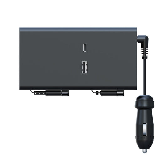 Chargeur de voiture rétractable à double fil pour allume-cigare arrière, chargeur de voiture