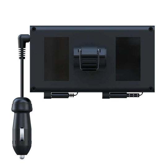 Chargeur de voiture rétractable à double fil pour allume-cigare arrière, chargeur de voiture