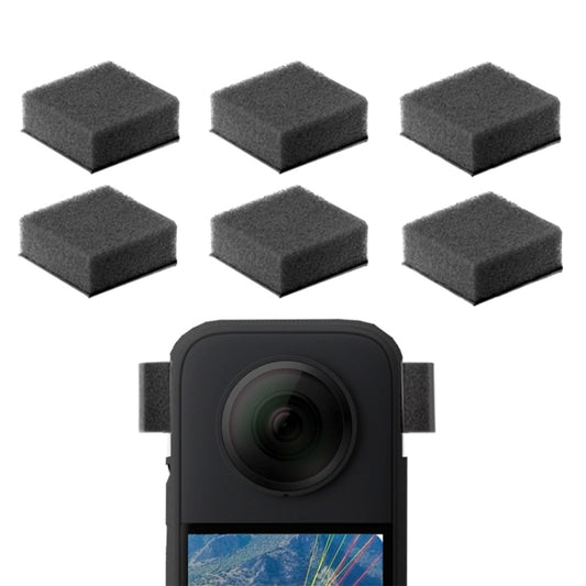 Paquete de 6 accesorios de algodón resistentes al viento y con cancelación de ruido para cámara Insta360 X4/X3