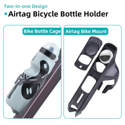 For Airtag Tracker Bike Hidden Holder With Water Bottle Cage Bicycle Bracket Mount, Bottle Cage