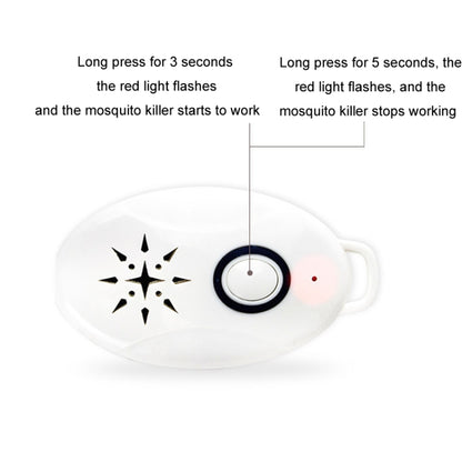 Mini USB Rechargeable Fly Repeller Outdoor Portable Mobile Mosquito Repellent Device