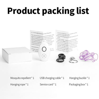 Mini USB Rechargeable Fly Repeller Outdoor Portable Mobile Mosquito Repellent Device
