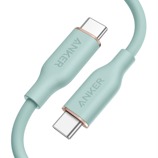 ANKER A8553 Powerline III 1.8m Skin Friendly Dual Type-C Data Cable PD100W Fast Charging Cable