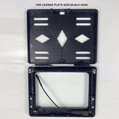 EU Standard Motorcycle License Plate Roller Shutter Cover Frame