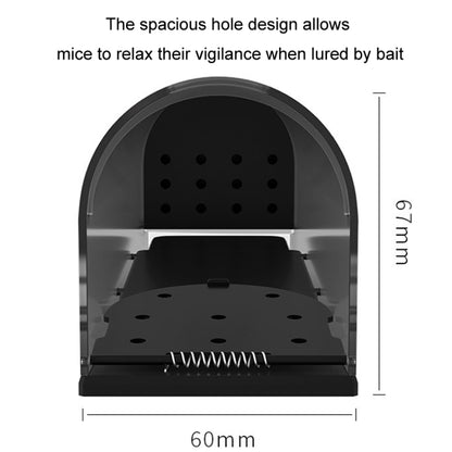 Household Transparent Plastic Highly Sensitive Automatic Pedal Mousetrap