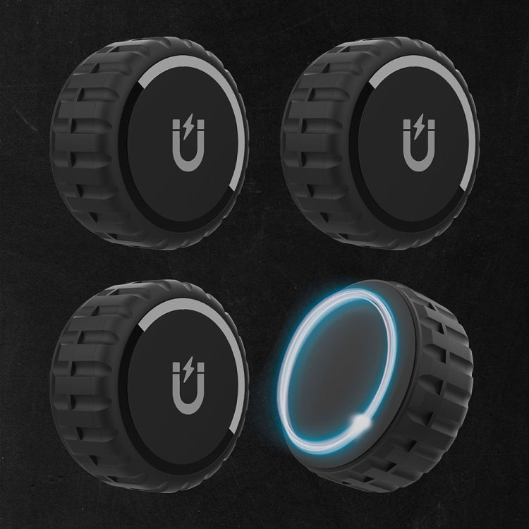 For Airtag PC High-Strength Magnetic Suction Waterproof Protective Cover, Magnetic Black