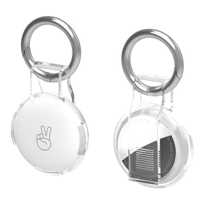 For Airtag Back Clip Keychain Locator Protective Case Anti-lost Device Cover