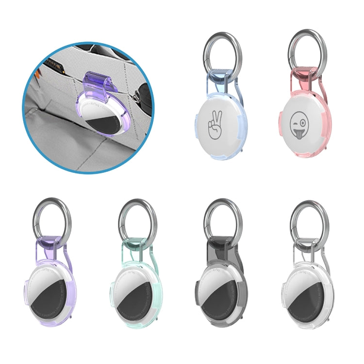 For Airtag Back Clip Keychain Locator Protective Case Anti-lost Device Cover