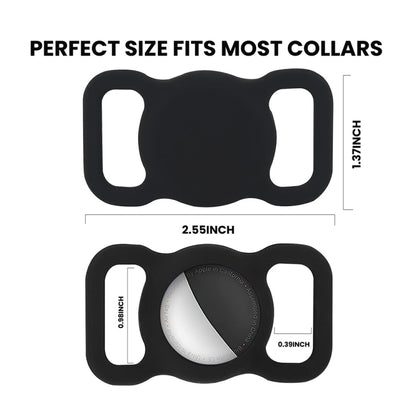 For Airtag Pet Collar Tracker Silicone Case Dog Anti-lost Device Protective Cover