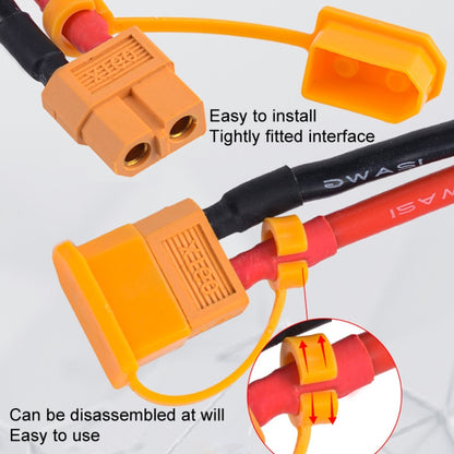 10pcs /Pack XT60 Lithium Battery Plug Protective Cover Plug Dustproof Anti-oxidation Insulation Cover