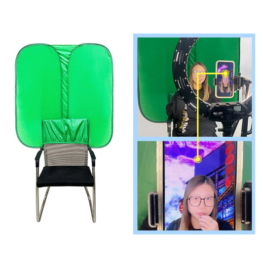 Écran vert de découpe double face pour chaise, pour l'e-sport en direct