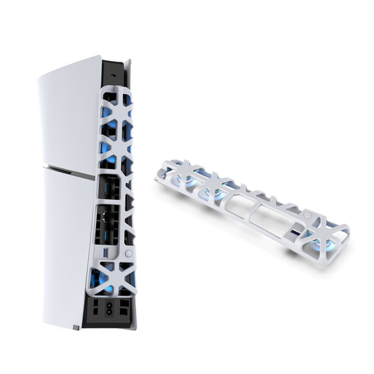 Ventilador de refrigeración térmica trasero para PS5 Slim DOBE TP5-3538, DOBE TP5-3538 (negro) y DOBE TP5-3538 (blanco).