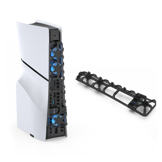 Ventilador de refrigeración térmica trasero para PS5 Slim DOBE TP5-3538, DOBE TP5-3538 (negro) y DOBE TP5-3538 (blanco).