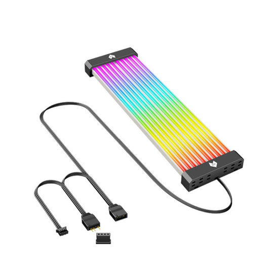 AOSOR Al200 Carte mère d'ordinateur à câble néon Carte graphique Ligne d'alimentation Décoration lumineuse, AL200