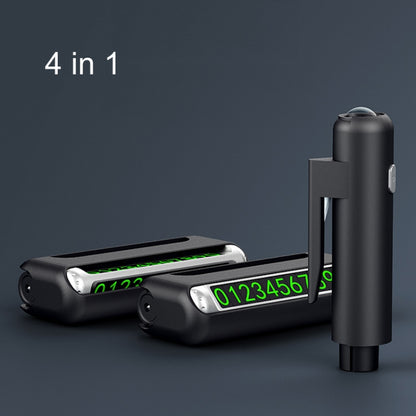 Car Safety Hammer Car Escape Device Temporary Parking Number Plate