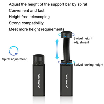 COOLMOON Graphics Card Stand Desktop Computer Graphics Card Vertical Top Support Bracket Screw Telescopic Support Rods
