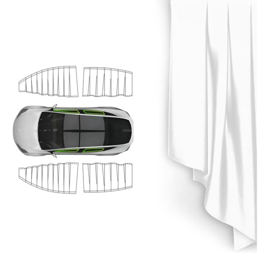Cortina de protección solar para ventanilla lateral de coche, para Tesla Model Y (4 unidades blancas), para Tesla Model Y (4 unidades negras), para Tesla Model 3 (4 unidades blancas), para Tesla Model 3 (4 unidades negras)