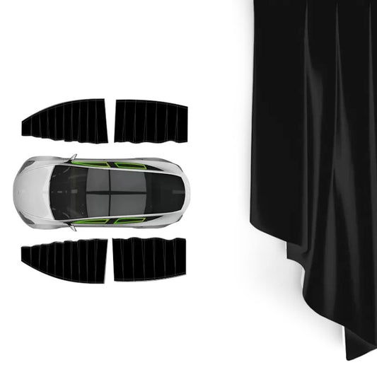 Cortina de protección solar para ventanilla lateral de coche, para Tesla Model Y (4 unidades blancas), para Tesla Model Y (4 unidades negras), para Tesla Model 3 (4 unidades blancas), para Tesla Model 3 (4 unidades negras)