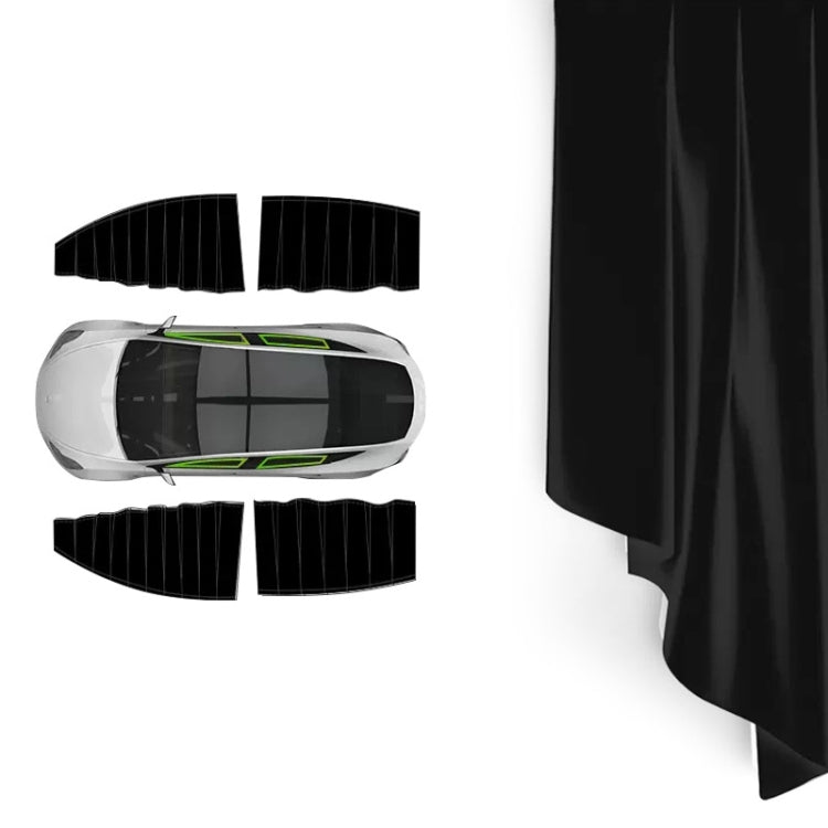 Car Side Window Privacy Sun Protection Curtain, For Tesla Model Y 4pcs White, For Tesla Model Y 4pcs Black, For Tesla Model 3 4pcs White, For Tesla Model 3 4pcs Black