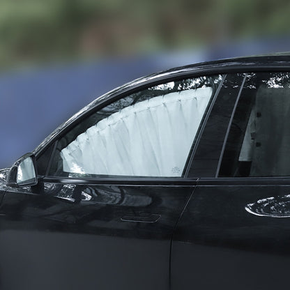 Car Side Window Privacy Sun Protection Curtain, For Tesla Model Y 4pcs White, For Tesla Model Y 4pcs Black, For Tesla Model 3 4pcs White, For Tesla Model 3 4pcs Black