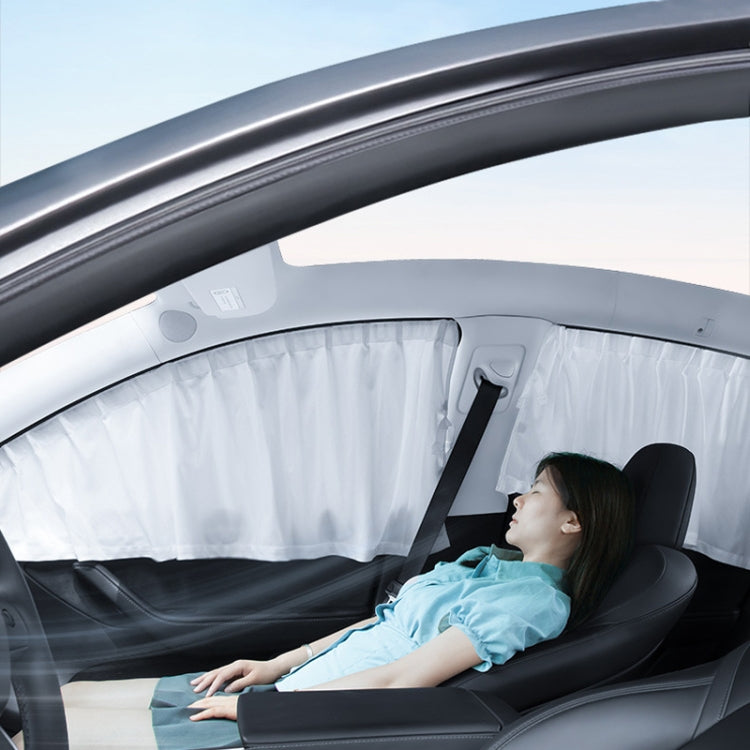 Car Side Window Privacy Sun Protection Curtain, For Tesla Model Y 4pcs White, For Tesla Model Y 4pcs Black, For Tesla Model 3 4pcs White, For Tesla Model 3 4pcs Black