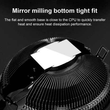 COOLMOON CPU Cooler Desktop Computer Auto Color Change Multi-Platform Mute Cooling Fan