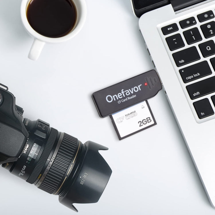 Lecteur de carte CF USB 2.0 haute vitesse Onefavor, Lecteur de carte CF
