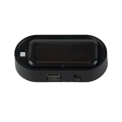 Car Solar Analog Anti-theft Device LED Warning Light, Black Shell Red Light, Black Shell Blue Light
