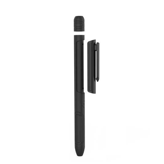 For Apple Pencil 1 AhaStyle PT141 Triple Defense Pen Clip Silicone Protective Case, Black, Wine Red, Midnight Blue