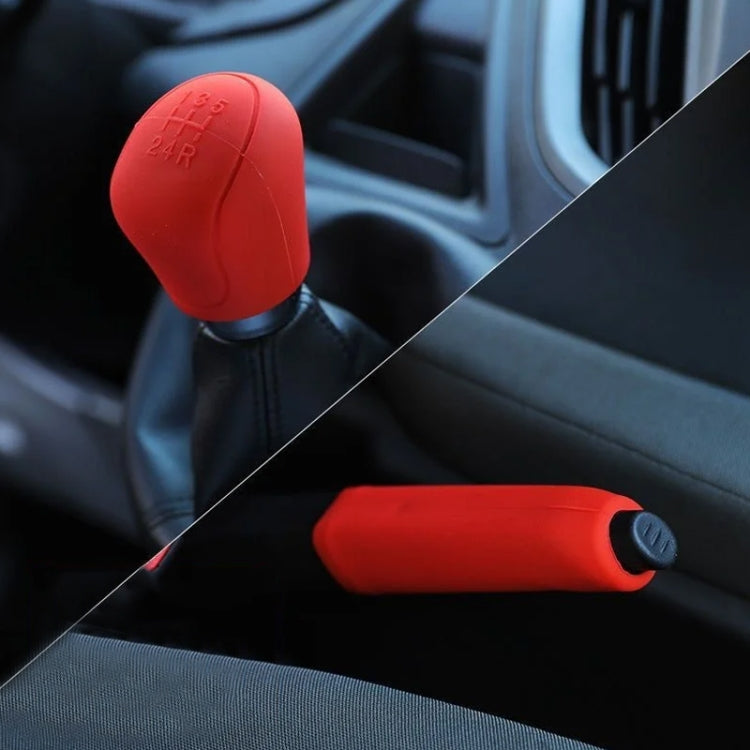 Automotive Silicone Manual Automatic Shift Lever Protective Cover, Gear Shift Black, Gear Shift Gray, Gear Shift Red, Gear Shift Blue, Gear Shift Beige, Gear Shift Yellow, Handbrake Black, Handbrake Gray, Handbrake Red, Handbrake Blue, Handbrake Beige ...