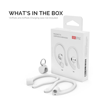 AhaStyle PT78 1pair Wireless Earphones Magnetic Silicone Storage Anti-Loss Earhooks For Apple AirPods 1 / 2 / 3 / Pro / Pro 2