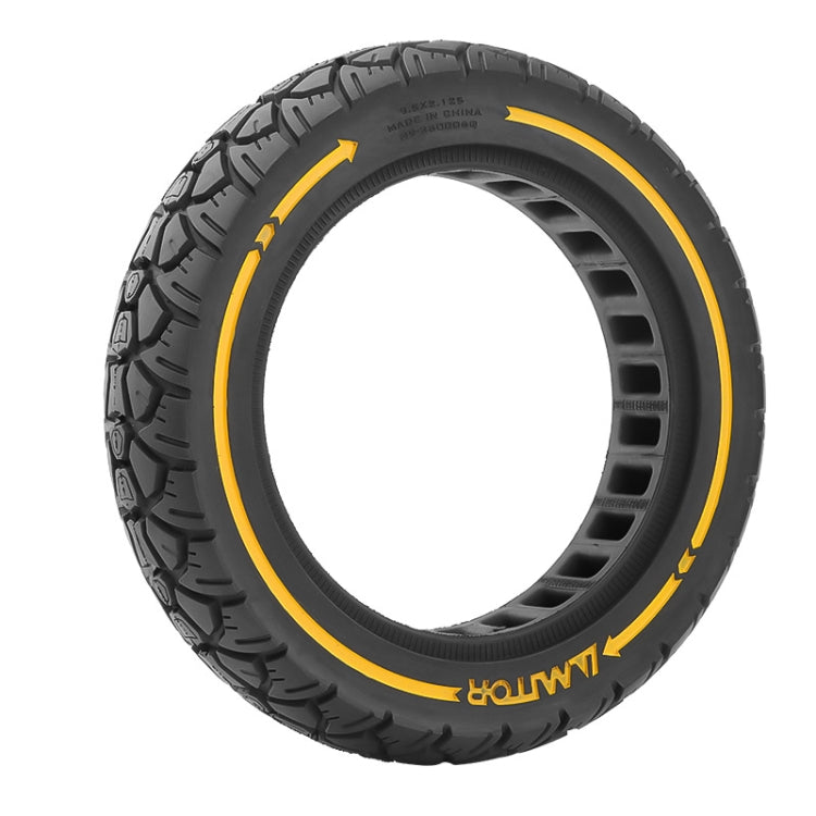 AIMITE 9.5 x 2.125 / 36 Card 9.5 inch Electric Scooter 230 x 50 Universal Off-Road Tire, Yellow Line, Red Line