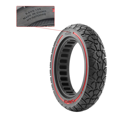 AIMITE 9.5 x 2.125 / 36 Card 9.5 inch Electric Scooter 230 x 50 Universal Off-Road Tire, Red Line, Yellow Line