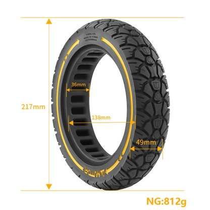 AIMITE 9.5 x 2.125 / 36 Card 9.5 inch Electric Scooter 230 x 50 Universal Off-Road Tire, Red Line, Yellow Line