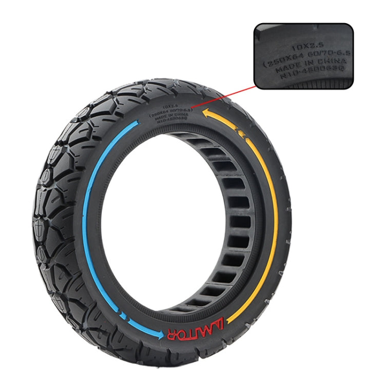 AIMITE 10 x 2.5 45 Card 250 x 64 60/70-6.5 Electric Scooter Universal Solid Tire, Colorful