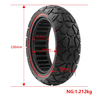 AIMITE 10 x 2.7-2.75 53.5 Card 255-70 ou 70 / 65-6.5 Pneu tout-terrain universel pour scooter, 10 x 2.7-2.75 53.5 Card