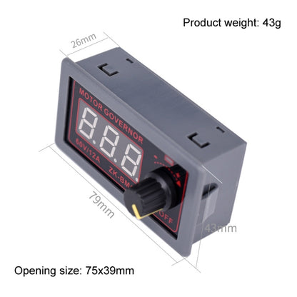 9-60V/12A/500W PWM Motor Fan DC Motor Speed Controller, 500W