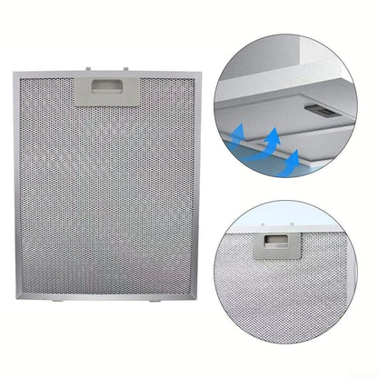 For Poweka Bosch Range Hood Filter Replacement Parts 310 x 250 x 9mm, 12.2  x 9.8 Inch