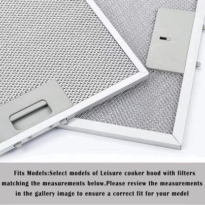 For Poweka Bosch Range Hood Filter Replacement Parts 310 x 250 x 9mm, 12.2  x 9.8 Inch